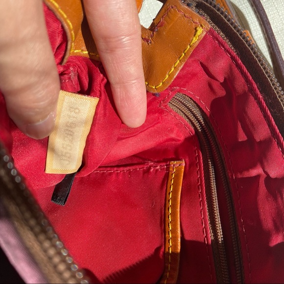 Dooney & Bourke Small Maroon Crossbody Nylon Purse - Picture 4 of 4